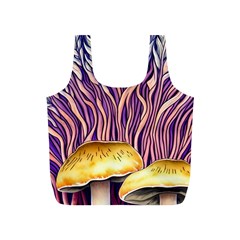 Flowery Garden Mushroom Full Print Recycle Bag (s) by GardenOfOphir