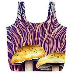 Flowery Garden Mushroom Full Print Recycle Bag (xl)