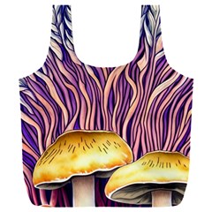 Flowery Garden Mushroom Full Print Recycle Bag (xxl) by GardenOfOphir