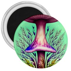 Tiny Witchy Mushroom 3  Magnets by GardenOfOphir