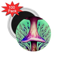 Tiny Witchy Mushroom 2 25  Magnets (100 Pack)  by GardenOfOphir