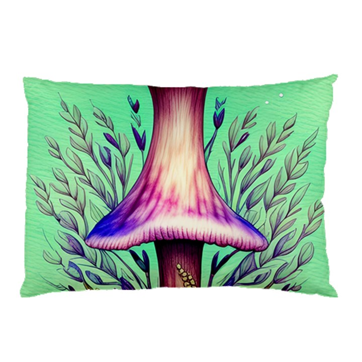 Tiny Witchy Mushroom Pillow Case (Two Sides)