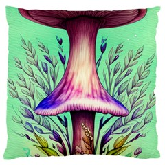 Tiny Witchy Mushroom Large Cushion Case (two Sides) by GardenOfOphir