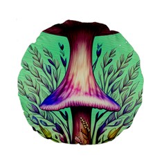 Tiny Witchy Mushroom Standard 15  Premium Round Cushions by GardenOfOphir