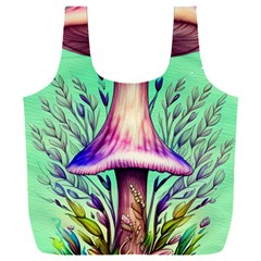 Tiny Witchy Mushroom Full Print Recycle Bag (xxl) by GardenOfOphir