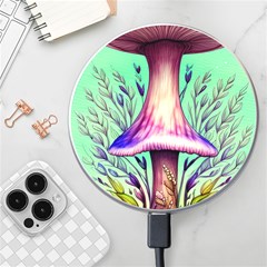 Tiny Witchy Mushroom Wireless Fast Charger(white) by GardenOfOphir