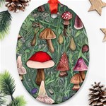 Fairycore Mushroom Forest Ornament (Oval) Front