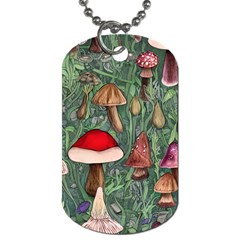 Fairycore Mushroom Forest Dog Tag (two Sides)