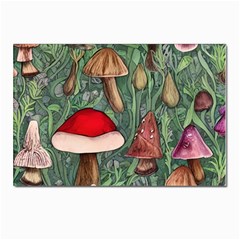 Fairycore Mushroom Forest Postcards 5  X 7  (pkg Of 10) by GardenOfOphir