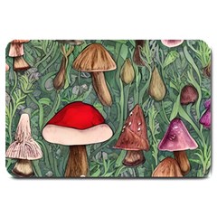 Fairycore Mushroom Forest Large Doormat by GardenOfOphir