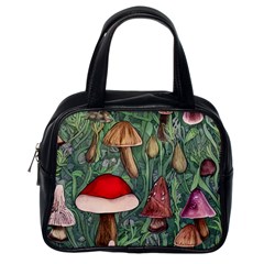 Fairycore Mushroom Forest Classic Handbag (one Side) by GardenOfOphir