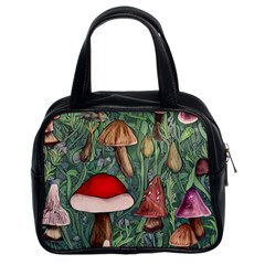 Fairycore Mushroom Forest Classic Handbag (two Sides) by GardenOfOphir