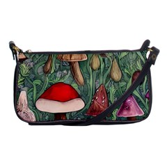 Fairycore Mushroom Forest Shoulder Clutch Bag by GardenOfOphir