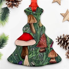 Fairycore Mushroom Forest Christmas Tree Ornament (two Sides) by GardenOfOphir