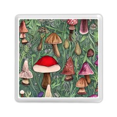 Fairycore Mushroom Forest Memory Card Reader (square) by GardenOfOphir