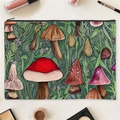 Fairycore Mushroom Forest Cosmetic Bag (xxxl) by GardenOfOphir