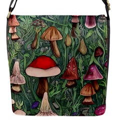 Fairycore Mushroom Forest Flap Closure Messenger Bag (s) by GardenOfOphir