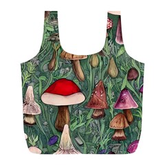 Fairycore Mushroom Forest Full Print Recycle Bag (l) by GardenOfOphir