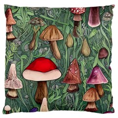 Fairycore Mushroom Forest Standard Premium Plush Fleece Cushion Case (one Side) by GardenOfOphir