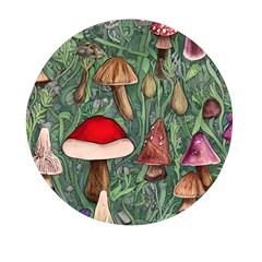 Fairycore Mushroom Forest Mini Round Pill Box by GardenOfOphir