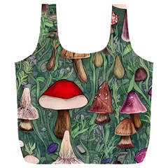 Fairycore Mushroom Forest Full Print Recycle Bag (xxxl) by GardenOfOphir