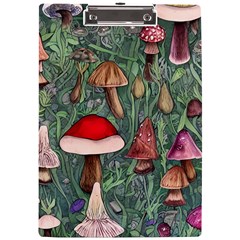 Fairycore Mushroom Forest A4 Acrylic Clipboard by GardenOfOphir