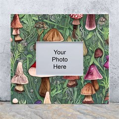 Fairycore Mushroom Forest White Wall Photo Frame 5  X 7  by GardenOfOphir