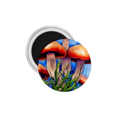 Garden Mushrooms In A Flowery Craft 1 75  Magnets by GardenOfOphir