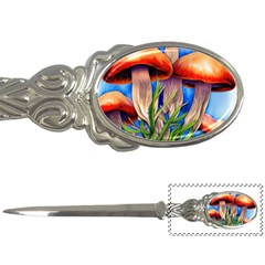 Garden Mushrooms In A Flowery Craft Letter Opener by GardenOfOphir