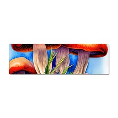 Garden Mushrooms In A Flowery Craft Sticker (bumper) by GardenOfOphir