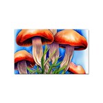 Garden Mushrooms In A Flowery Craft Sticker Rectangular (10 pack) Front