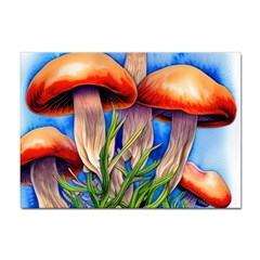 Garden Mushrooms In A Flowery Craft Sticker A4 (10 Pack) by GardenOfOphir