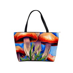 Garden Mushrooms In A Flowery Craft Classic Shoulder Handbag by GardenOfOphir