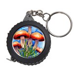 Garden Mushrooms In A Flowery Craft Measuring Tape Front