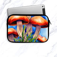 Garden Mushrooms In A Flowery Craft Apple Ipad Mini Zipper Cases by GardenOfOphir