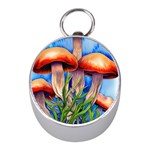 Garden Mushrooms In A Flowery Craft Mini Silver Compasses Front