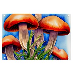 Garden Mushrooms In A Flowery Craft Banner And Sign 6  X 4  by GardenOfOphir