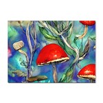 Woodsy Mushroom Forest Foraging Sticker A4 (100 pack) Front