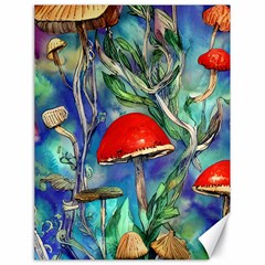 Woodsy Mushroom Forest Foraging Canvas 18  X 24  by GardenOfOphir