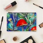 Woodsy Mushroom Forest Foraging Cosmetic Bag (Medium) Front