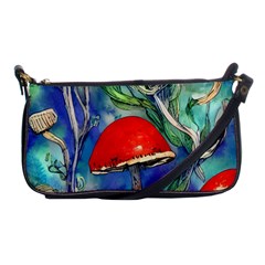 Woodsy Mushroom Forest Foraging Shoulder Clutch Bag by GardenOfOphir