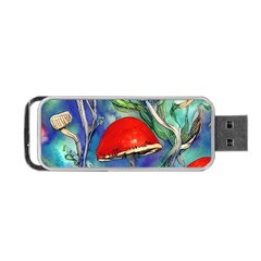 Woodsy Mushroom Forest Foraging Portable Usb Flash (one Side) by GardenOfOphir