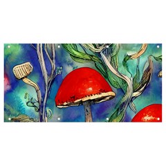 Woodsy Mushroom Forest Foraging Banner And Sign 8  X 4  by GardenOfOphir