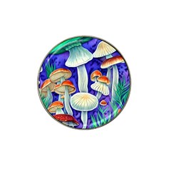 Farmcore Mushroom Foraging In A Forrest Hat Clip Ball Marker by GardenOfOphir