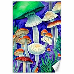 Farmcore Mushroom Foraging In A Forrest Canvas 20  X 30  by GardenOfOphir