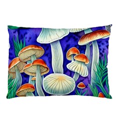 Farmcore Mushroom Foraging In A Forrest Pillow Case by GardenOfOphir