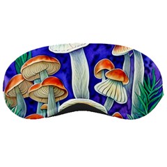 Farmcore Mushroom Foraging In A Forrest Sleeping Mask by GardenOfOphir