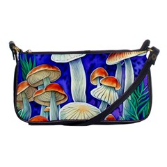 Farmcore Mushroom Foraging In A Forrest Shoulder Clutch Bag by GardenOfOphir