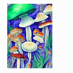 Farmcore Mushroom Foraging In A Forrest Large Garden Flag (two Sides) by GardenOfOphir