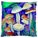 Farmcore Mushroom Foraging In A Forrest Standard Premium Plush Fleece Cushion Case (Two Sides) Front